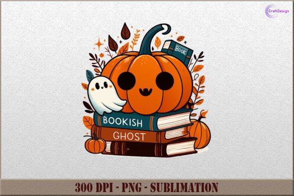Download Cute Ghost Bookish PNG Halloween Clipart - Art Collection