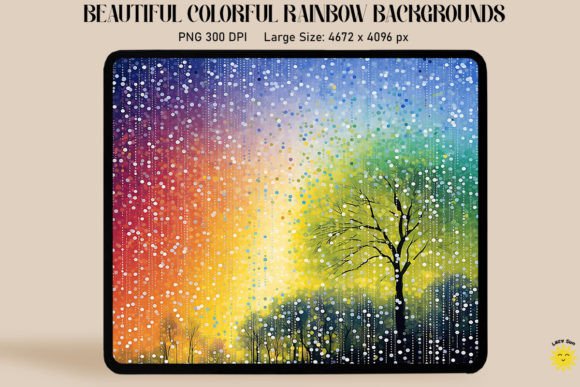 Download Beautiful Rainbow Color Art Backgrounds - Art Collection