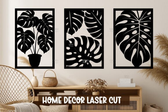 Download Monstera Set Wall Art SVG - Art Collection