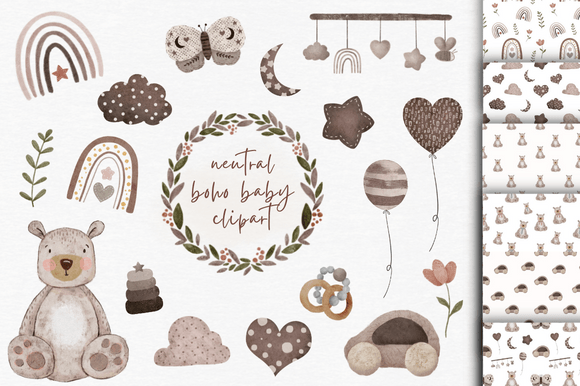 Download Boho Baby Clipart - Art Collection