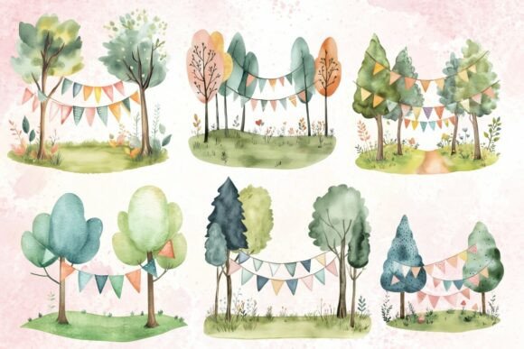Download Boho Party Tree Clipart PNG - Art Collection