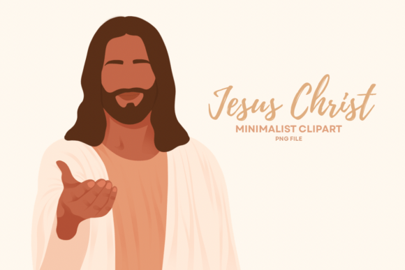 Download Brown Skin Jesus Minimalist Clipart - Art Collection