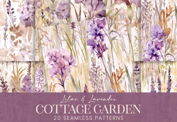 Download Lilac Lavender Purple Watercolor Florals - Watercolor Collection