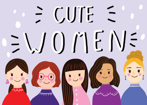 Download Flat Design Women Illustration Clipart. - Art Collection