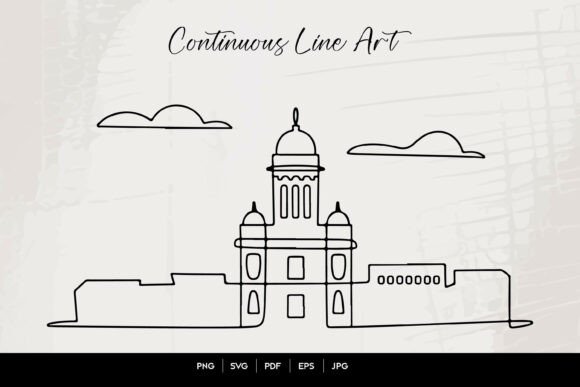 Download Dubai Skyline Line Art, Dubai Continuous - Art Collection
