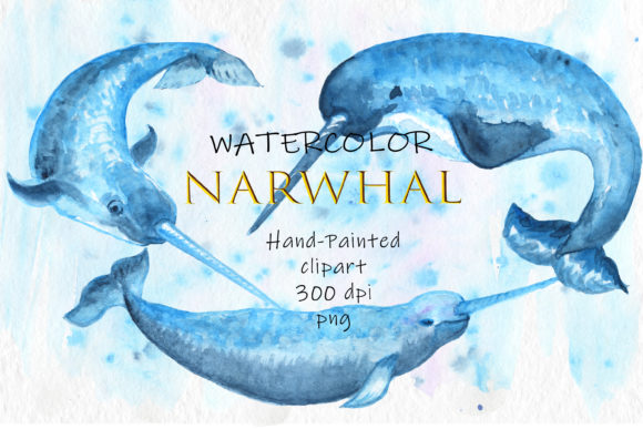 Download Watercolor Clipart Animals Narwhal Cute - Art Collection