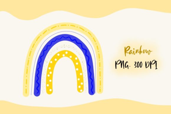 Download Yellow Blue Boho Rainbow PNG Clipart - Art Collection