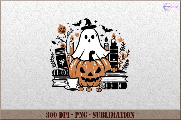 Download Cute Ghost Bookish PNG Halloween Clipart - Art Collection