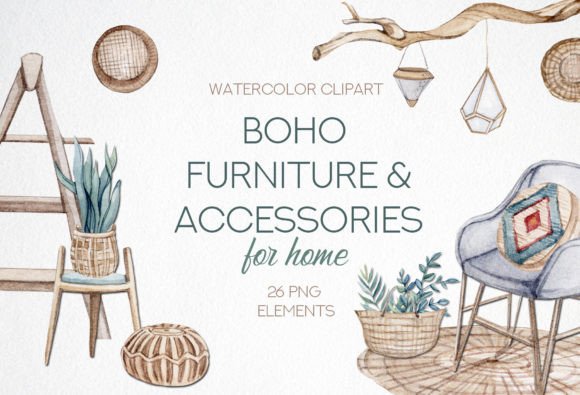 Download Boho Home Decor Clipart - Art Collection