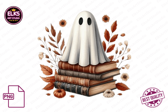 Download Vintage Fall Ghost Clipart, Autumn Boho - Art Collection