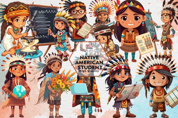 Download Native American Student Clipart PNG - Art Collection