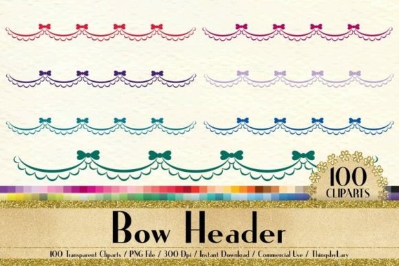 Download Bow Header Clip Arts Transparent PNG - Art Collection