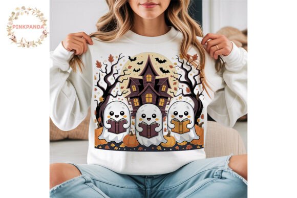 Download Reading Ghosts Halloween PNG Clipart - Art Collection