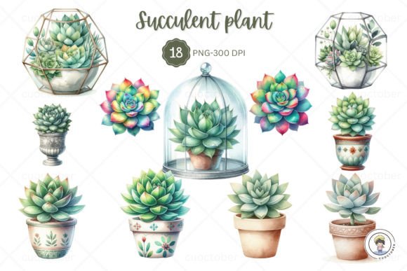 Download Watercolor Succulent Plant Clipart - Art Collection