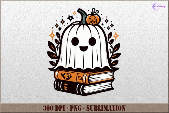 Download Cute Ghost Bookish PNG Halloween Clipart - Art Collection