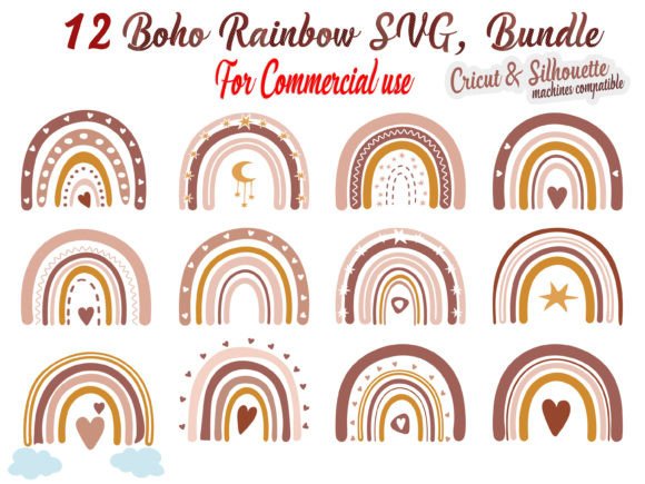 Download Boho Rainbow SVG, Boho Rainbow Bundle - Svg Collection