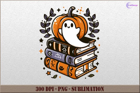 Download Cute Ghost Bookish PNG Halloween Clipart - Art Collection