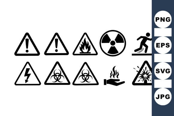Download Safety Warning Symbol Clipart Set - Art Collection