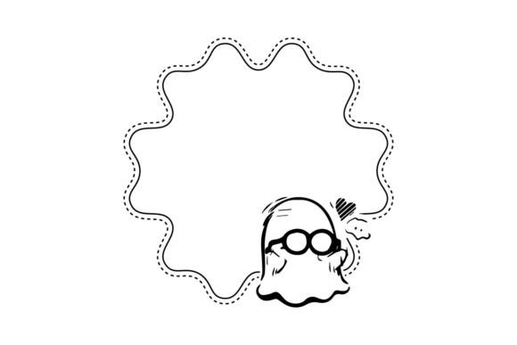 Download Hand Drawn Halloween Ghost Frame Art Svg - Art Collection