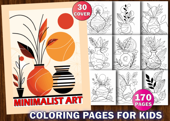 Download Minimalist Art Coloring Book for KDP - Art Collection