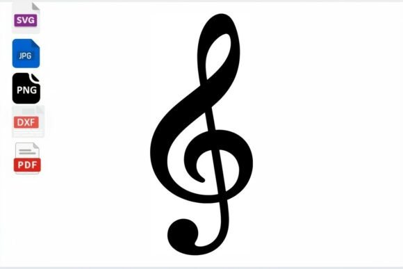 Download Treble Clef SVG Music Symbol Instant - Svg Collection