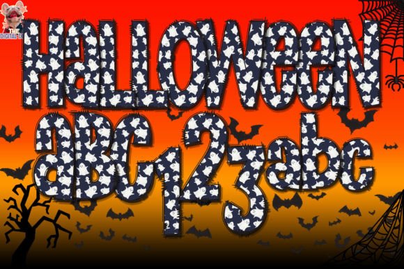 Download Cute Ghosts Halloween Alphabet Clipart - Art Collection