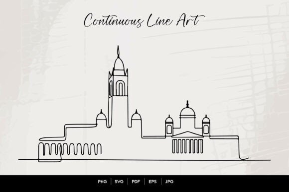 Download Stockholm Skyline Continuous Line Art – - Art Collection