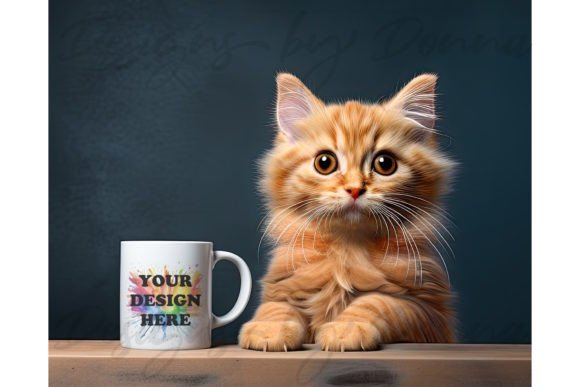 Download Ginger Cat Mug Mockup - Unusual - Premium Resources
