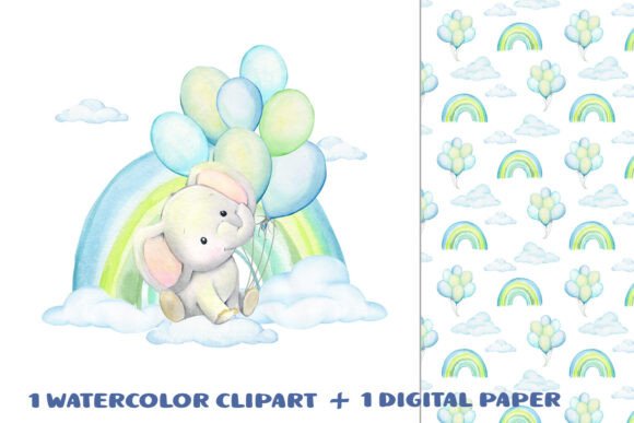 Download Cute Elephant Clipart, Watercolor Baby - Art Collection
