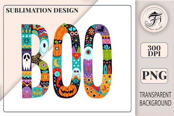 Download Boo Boho Lettering Halloween Clipart PNG - Art Collection