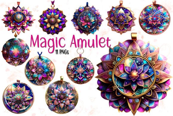 Download Whimsical Magic Amulet Clipart Bundle - Art Collection