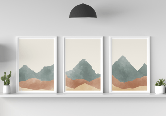 Download Set of 3 Hand Painted Watercolor Art - Art Collection