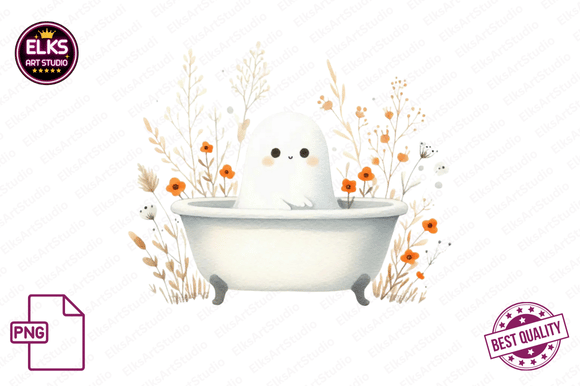 Download Vintage Fall Ghost Clipart, Autumn Boho - Art Collection