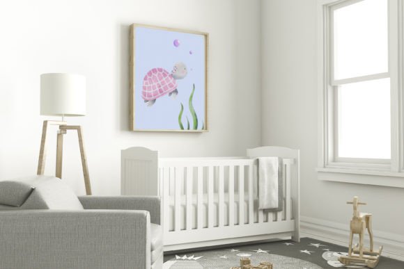 Download Pink Sea Turtle Nursery Wall Art - Art Collection