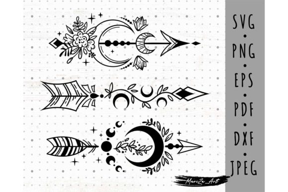 Download Celestial Boho Arrows SVG PNG Bundle - Svg Collection