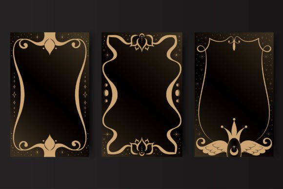 Download Tarot Card Frames in Art Nouveau Style - Art Collection