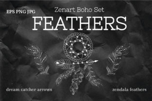 Download Zenart Boho Feathers Vector Set - Art Collection