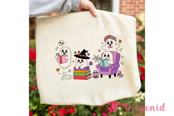 Download Cute Spooky Ghosts Reading PNG Clipart - Art Collection
