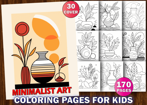 Download 170 Minimalist Art Coloring Book for Kid - Art Collection