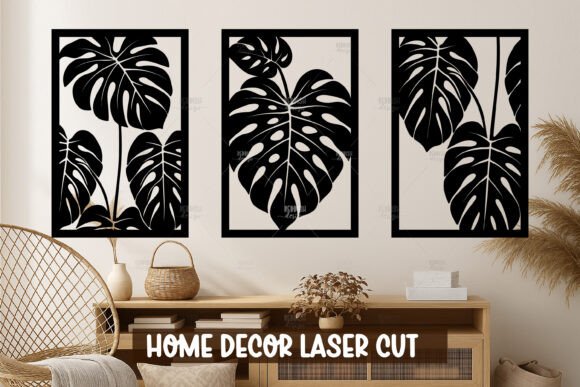 Download Monstera Set Wall Art SVG - Art Collection