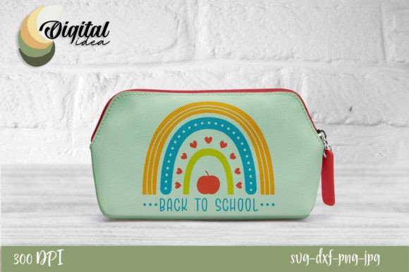 Download Back to School | Rainbow Pencilcase SVG - Svg Collection