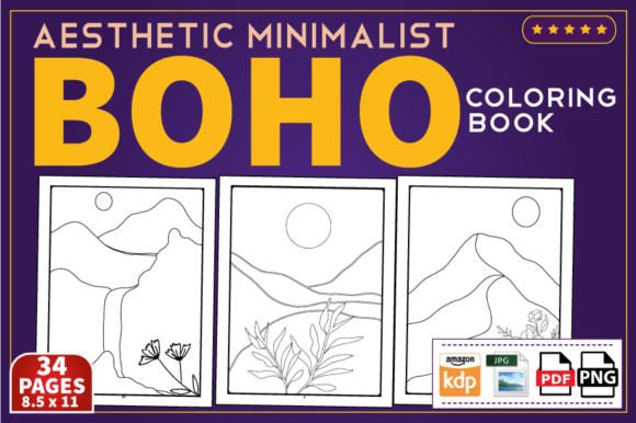 Download Minimalist Landscape Coloring Book - Minimal Collection