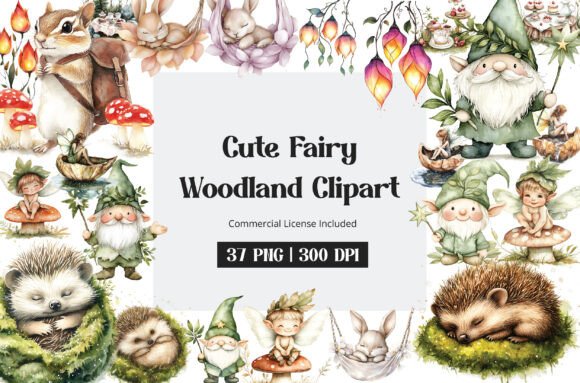 Download Cute Fairy Woodland Clipart - Art Collection