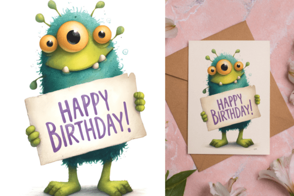 Download Happy Birthday Art for Poster or Card - Art Collection