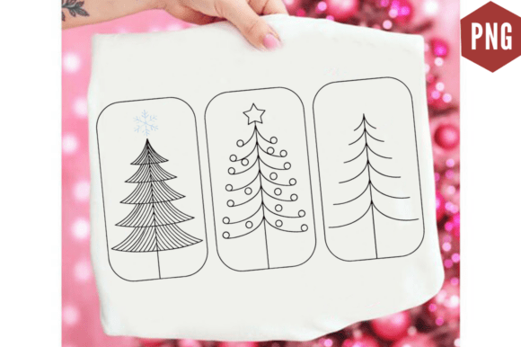 Download Boho Christmas Trees Clipart Sublimation - Art Collection