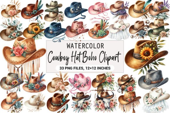 Download Cowboy Hat Boho Clipart - Art Collection