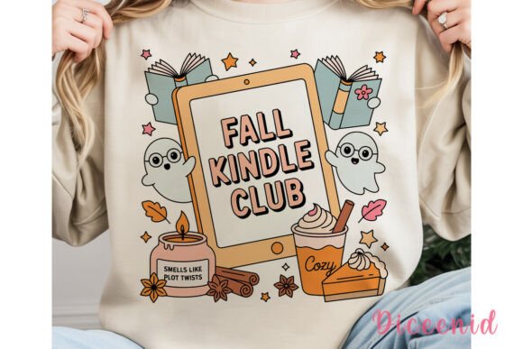 Download Cozy Autumn Reading Ghosts PNG Clipart - Art Collection