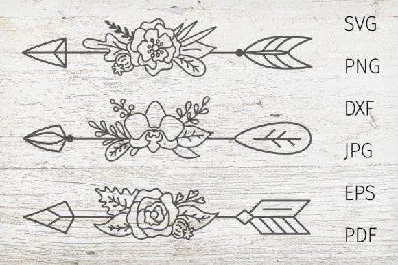 Download Flower Arrow Svg, Boho Arrow, Dividers - Svg Collection