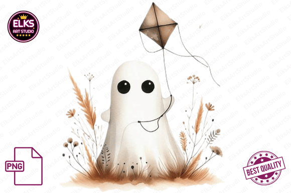 Download Vintage Fall Ghost Clipart, Autumn Boho - Art Collection