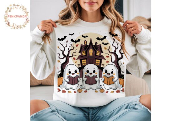 Download Reading Ghosts Halloween PNG Clipart - Art Collection